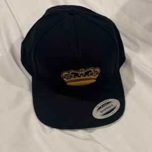 Black and Gold Kids Snapback Cap